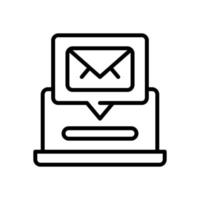 icono de correo electrónico para el diseño de su sitio web, logotipo, aplicación, interfaz de usuario. vector