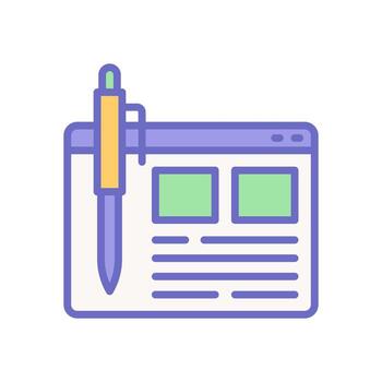 redaccion icono para tu sitio web diseño, logo, aplicación, ui vector