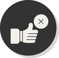 Disagree Vector Icon Design