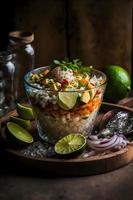 Ceviche High-quality images showcase this beloved traditional dish in all its glory, from classic street food to gourmet styles. Perfect for cookbooks, food blogs, menu photo