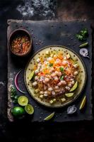 ceviche alta calidad imágenes escaparate esta amado tradicional plato en todas sus gloria, desde clásico calle comida a gastrónomo estilos. Perfecto para libros de cocina, comida blogs, menú foto