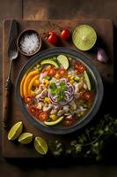 Ceviche High-quality images showcase this beloved traditional dish in all its glory, from classic street food to gourmet styles. Perfect for cookbooks, food blogs, menu photo