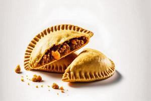 Bring a touch of sophistication to your food-related projects with our Empanadas on a white background. Showcase the rich flavors and diversity of Latin American cuisine photo