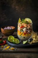 ceviche alta calidad imágenes escaparate esta amado tradicional plato en todas sus gloria, desde clásico calle comida a gastrónomo estilos. Perfecto para libros de cocina, comida blogs, menú foto