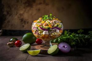 Ceviche High-quality images showcase this beloved traditional dish in all its glory, from classic street food to gourmet styles. Perfect for cookbooks, food blogs, menu photo