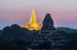 Ananda temple in Bagan repairing after damaged caused by big earthquakes in Myanmar. photo