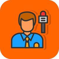 Journalist Vector Icon Design