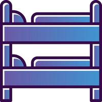 Bunk Bed Vector Icon Design