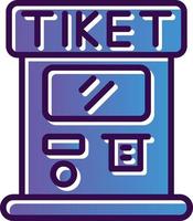 Ticket Machine Vector Icon Design