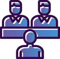 Job Interview Vector Icon Design