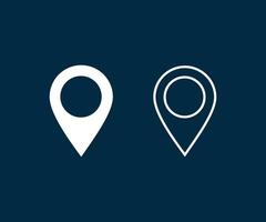 Location icon. Gps pin. Pin icon vector. Location map icon vector. vector