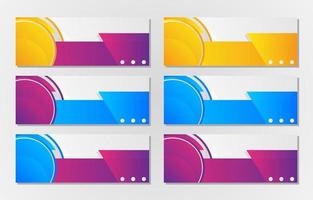 set of business card and banner templates. Abstract background with violet, yellow and blues. for social media post, poster, web, landing, page, cover, ad, greeting, card, promotion. eps10 vector