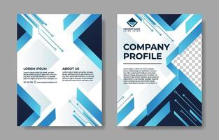 Technology Company Profile Template vector