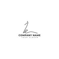 Ie Initial signature logo vector design