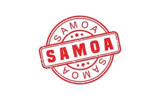 SAMOA stamp rubber with grunge style on white background vector