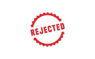REJECTED stamp rubber with grunge style on white background. vector