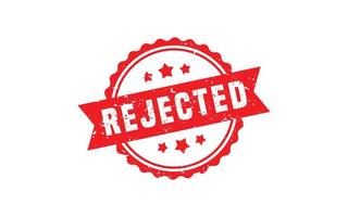 REJECTED stamp rubber with grunge style on white background. vector
