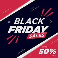 Colored black friday poster with special offers Vector