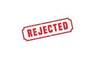 REJECTED stamp rubber with grunge style on white background. vector