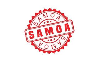 SAMOA stamp rubber with grunge style on white background vector