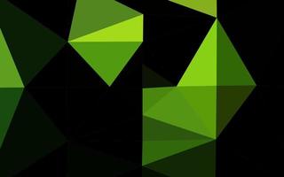 Light Green vector abstract polygonal texture.