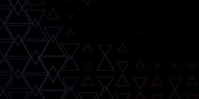 Dark Blue, Red vector background with polygonal style.