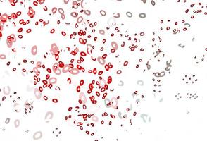 Light Red vector background with bubbles.