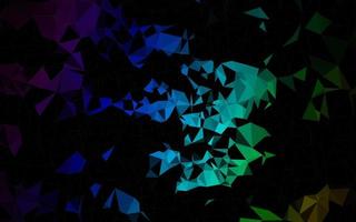 Dark Multicolor, Rainbow vector abstract mosaic background.