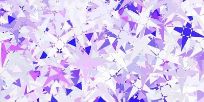 Light Purple vector template with triangle shapes.