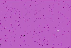 Light Purple vector template with crystals, circles, squares.