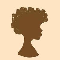 Black women silhouette together. African American women equality, freedom, justice. vector