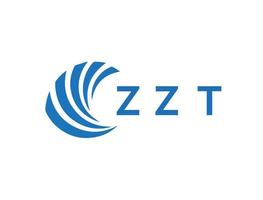 ZZT creative circle letter logo concept. ZZT letter design.ZZT letter logo design on white background. ZZT creative circle letter logo concept. ZZT letter design. vector