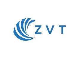 zvt letra logo diseño en blanco antecedentes. zvt creativo circulo letra logo concepto. zvt letra diseño. vector