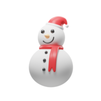 muñeco de nieve icono 3d png