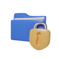 Data protection internet data base icon 3d rendering. png