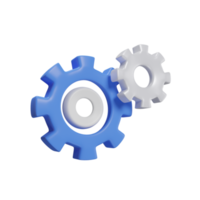 gear wheels for business with minimal style 3d rendering. png