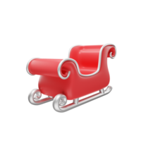 Santa Schlitten Symbol 3d png