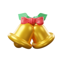 campana Natale 3d icona png