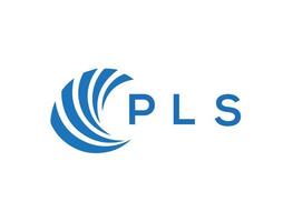 PLS letter logo design on white background. PLS creative circle letter logo concept. PLS letter design. vector