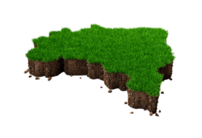 Brazil Map Grass and ground texture png