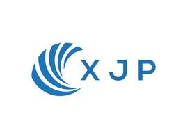XJP letter logo design on white background. XJP creative circle letter logo concept. XJP letter design. vector