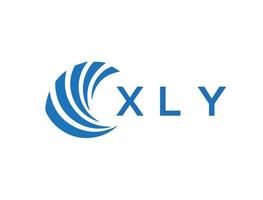 xly letra logo diseño en blanco antecedentes. xly creativo circulo letra logo concepto. xly letra diseño. vector