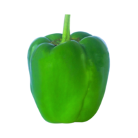Green Bell Pepper on transparent background png