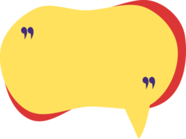Speech bubble with quotation mark for message, conversation, chat, promotion, information png