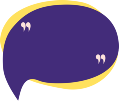 Speech bubble with quotation mark for message, conversation, chat, promotion, information png