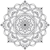 mandala art géométrique modèle pour coloration png