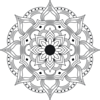 mandala Arte geométrico modelo para colorante png