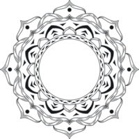 mandala arte geometrico modello per colorazione png