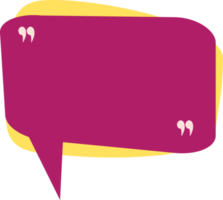 Speech bubble with quotation mark for message, conversation, chat, promotion, information png