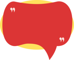 Speech bubble with quotation mark for message, conversation, chat, promotion, information png